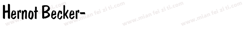 Hernot Becker字体转换